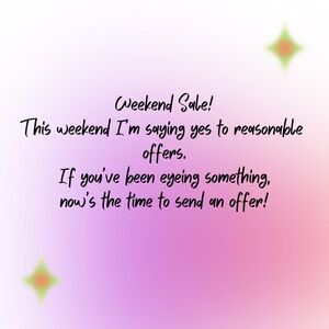 Weekend Sale Gradient Graphic - Pink & Purple
